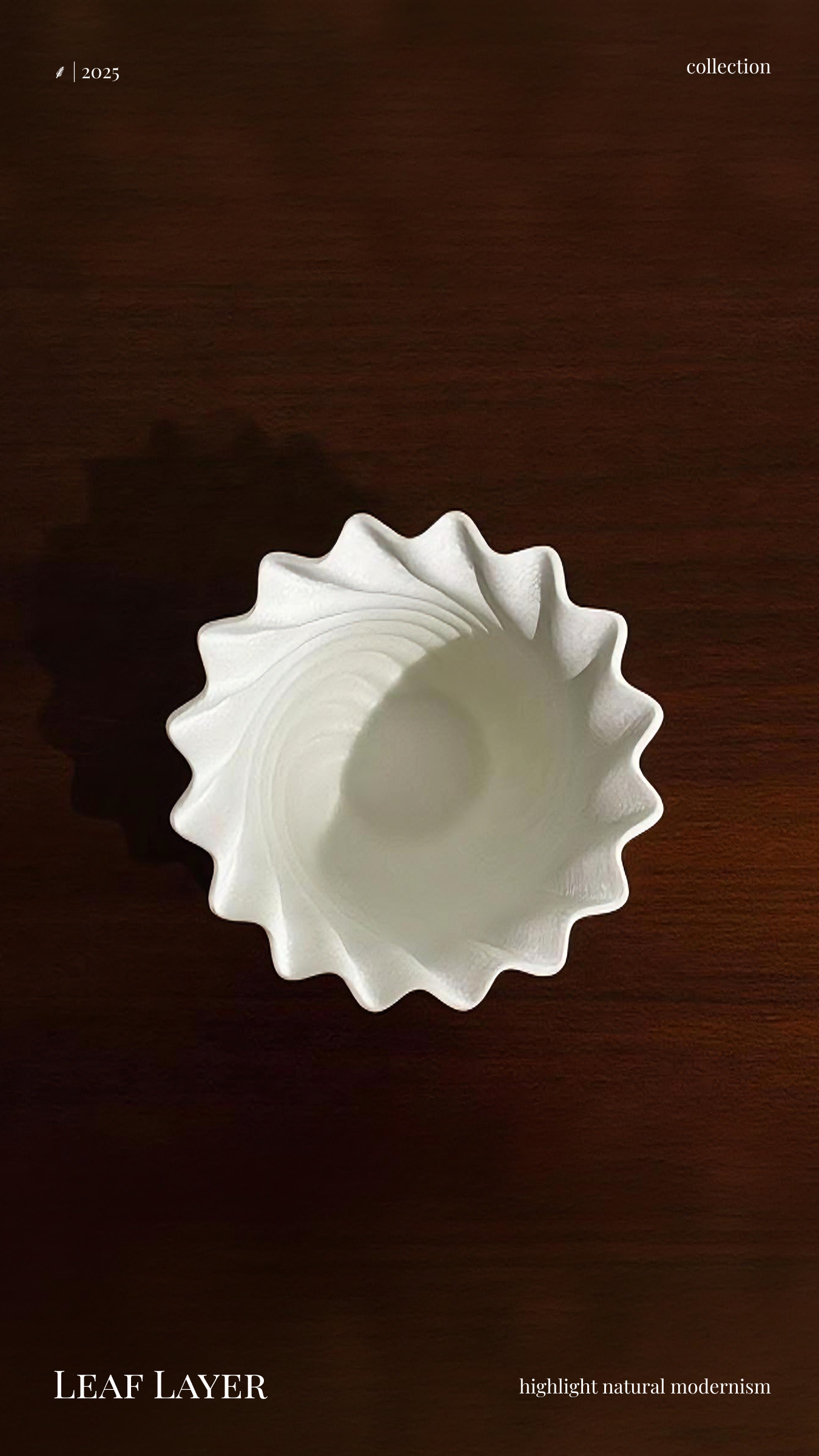 Bloom Flow Vase 01-L Silk White
